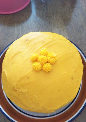 かぼちゃクリームのケーキ-レシピのメイン写真