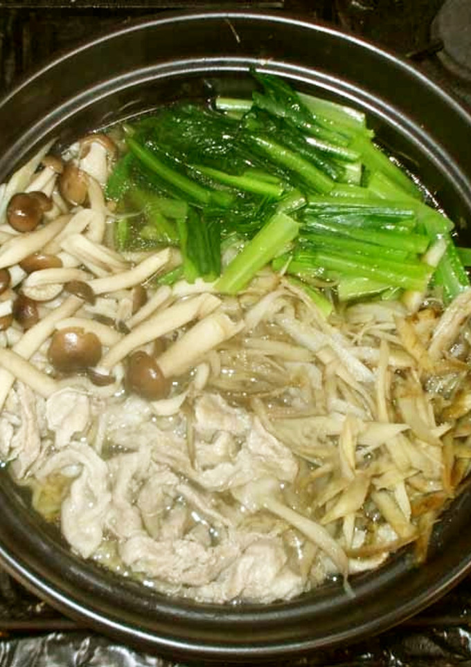 豚肉と牛蒡の鍋♪簡単-レシピのメイン写真