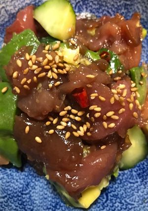 マグロのアラでポキ風-レシピのメイン写真