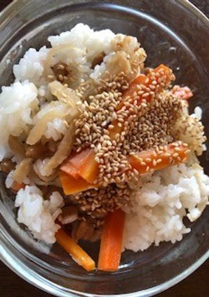 納豆とシンプル切り干し大根のまぜご飯-レシピのメイン写真