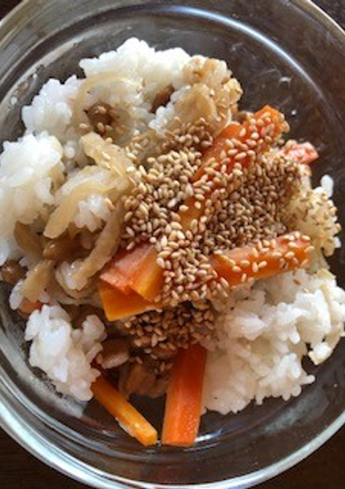納豆とシンプル切り干し大根のまぜご飯-レシピのメイン写真