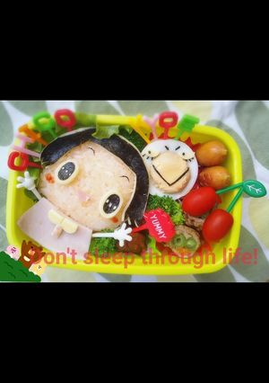 キャラ弁　チコちゃんに叱られる-レシピのメイン写真