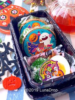 中学生 ライスバーガー ハロウィン弁当-レシピのメイン写真