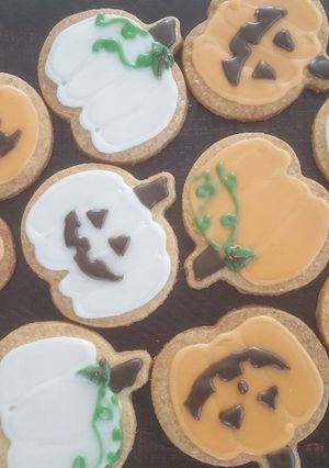 秋のクッキーアイシング♡ハロウィン-レシピのメイン写真