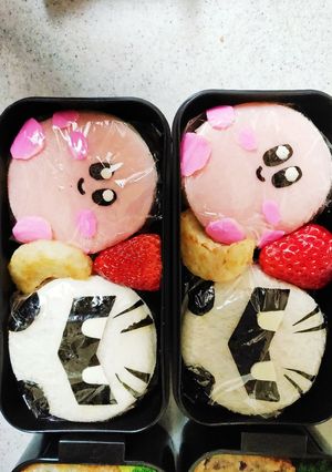 カービィ、メタナイトキャラ弁-レシピのメイン写真