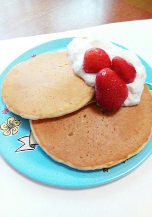 甘さ控えめ！ふんわりカルピスパンケーキ-レシピのメイン写真