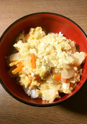 白菜の卵とじ丼-レシピのメイン写真