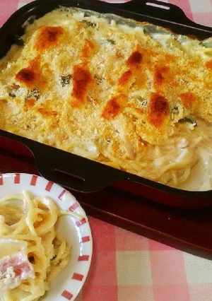 スパゲッティのグラタン-レシピのメイン写真