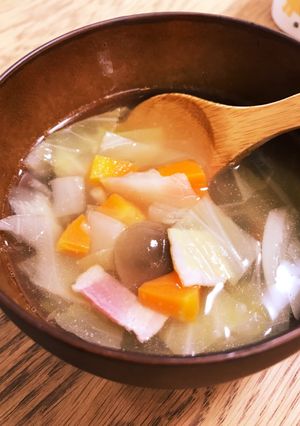 簡単☆ほっこり幸せ☆野菜のコンソメスープ-レシピのメイン写真