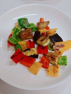 ☆パプリカとなすのオリーブ油炒め-レシピのメイン写真