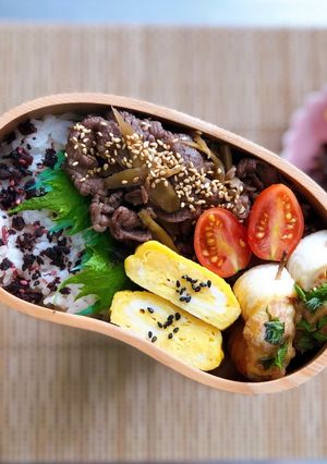 毎日お弁当♪牛肉しぐれ煮弁当-レシピのメイン写真