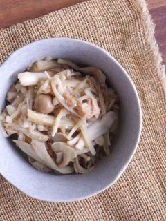 電子レンジで簡単!無限きのこ-レシピのメイン写真