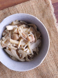 電子レンジで簡単!無限きのこ-レシピのメイン写真