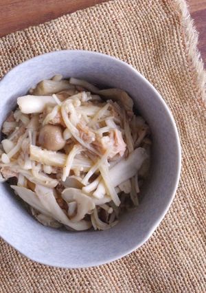 電子レンジで簡単！無限きのこ-レシピのメイン写真