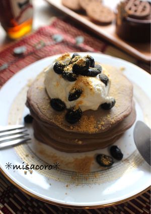 ｍ黒豆の煮汁パンケーキ-レシピのメイン写真