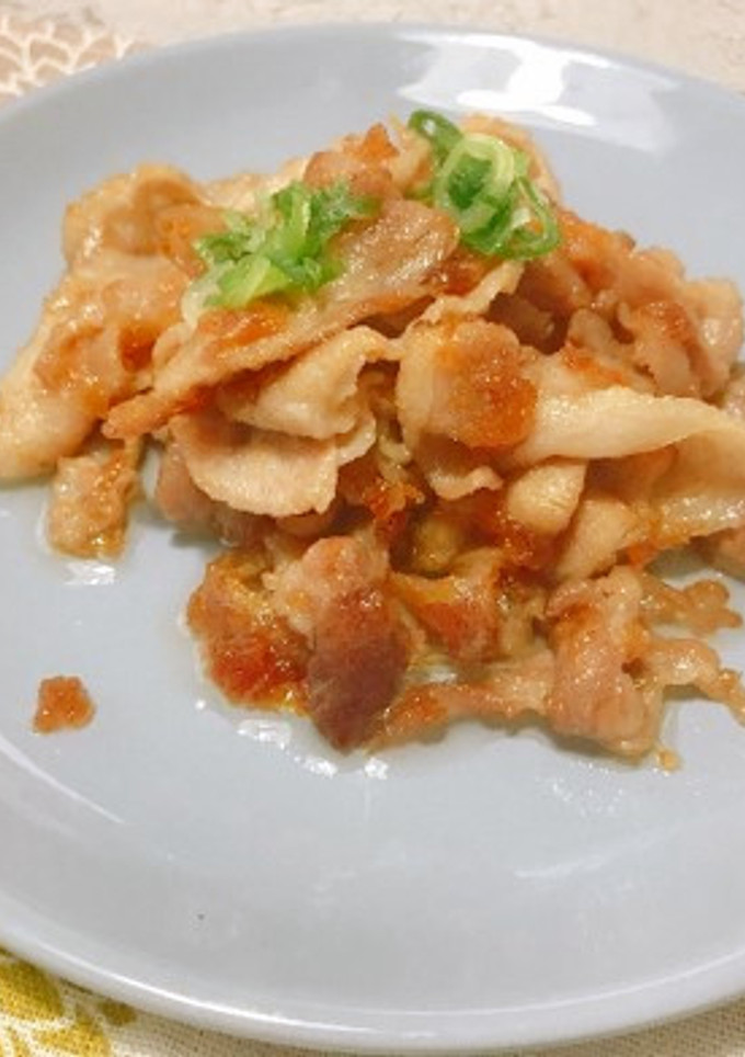 豚の梅肉炒め-レシピのメイン写真