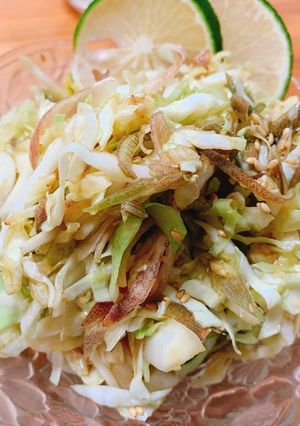 茗荷とキャベツのごまポン和え-レシピのメイン写真