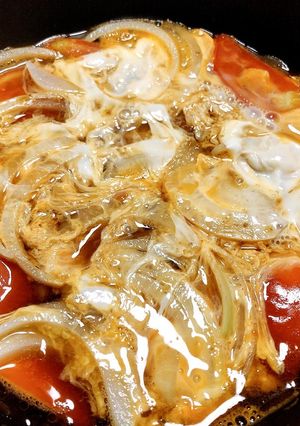 トマトの卵とじ-レシピのメイン写真