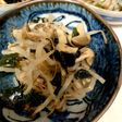 きのことわかめのポン酢和え
