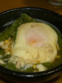おふくろの味♥きぬさやと卵のだし煮-レシピのメイン写真