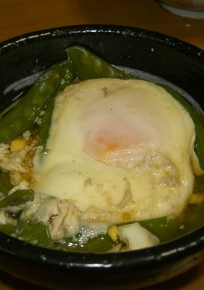 おふくろの味♥きぬさやと卵のだし煮-レシピのメイン写真