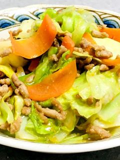 優しい甘さ♪キャベツの肉味噌炒め-レシピのメイン写真