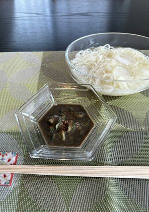 簡単^_^きゅうりの胡麻味噌だれそうめん-レシピのメイン写真
