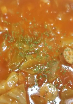 トマトとキャベツのスープ-レシピのメイン写真