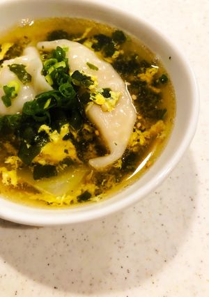 ※丸美屋わかめで餃子スープ※-レシピのメイン写真
