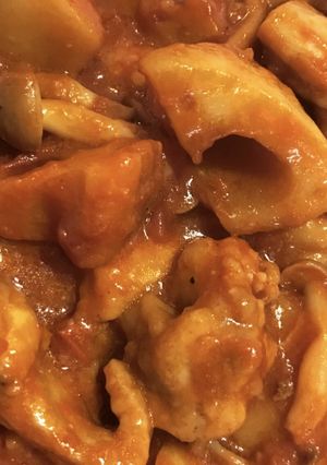 鶏肉とレンコンしめじのトマト煮-レシピのメイン写真