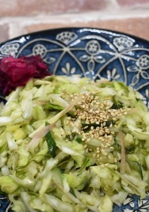 時短！めかぶとキャベツの浅漬け-レシピのメイン写真