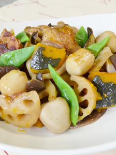 秋野菜と鶏肉のほくほく煮♪-レシピのメイン写真