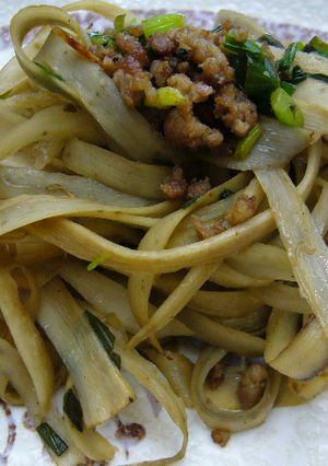 ゴボウ麺で醤油パスタっぽい?-レシピのメイン写真