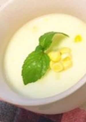 コーンのミルクプリン-レシピのメイン写真