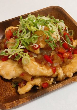 鶏胸肉の甘酢炒め-レシピのメイン写真