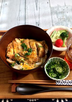 卵1個で☆時短ネギだく&つゆだくカツ丼☆-レシピのメイン写真