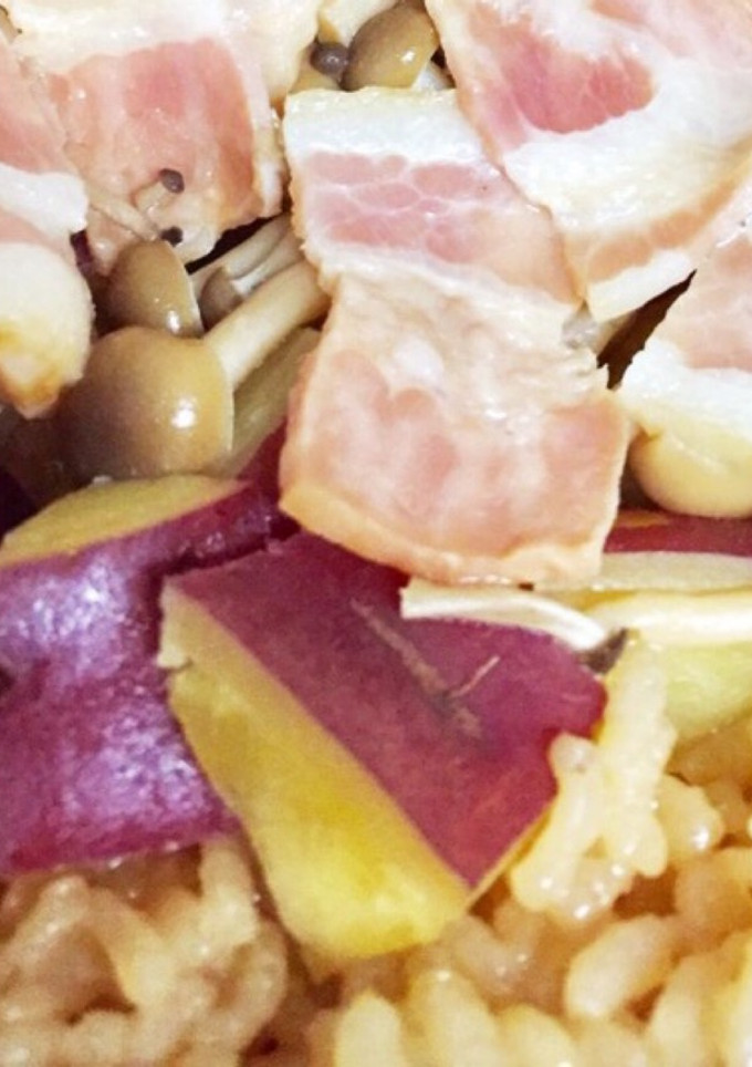 簡単☆初めてのサツマイモ炊き込みご飯-レシピのメイン写真