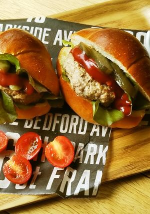 ハンバーガー-レシピのメイン写真