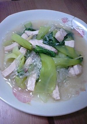 めかじきと青梗菜の煮物-レシピのメイン写真