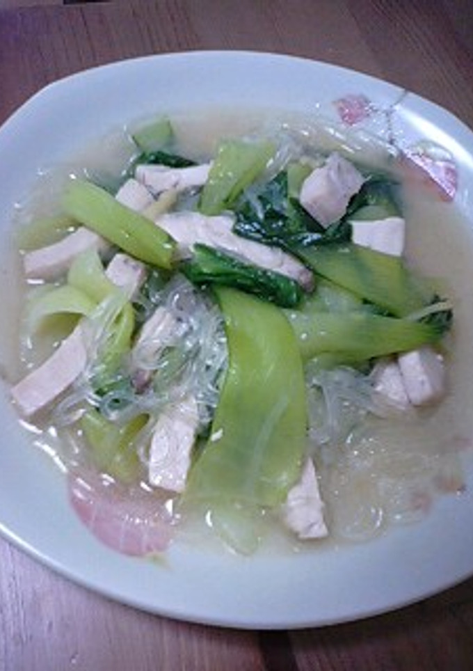 めかじきと青梗菜の煮物-レシピのメイン写真