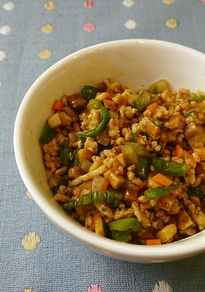 【使い切り】野菜たっぷりそぼろ-レシピのメイン写真