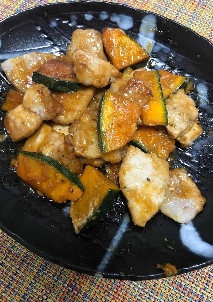 かぼちゃと豚肉のスタミナ炒め-レシピのメイン写真