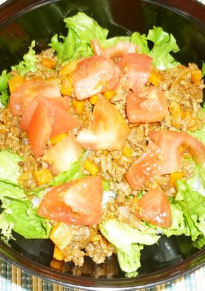 タコライス風丼-レシピのメイン写真