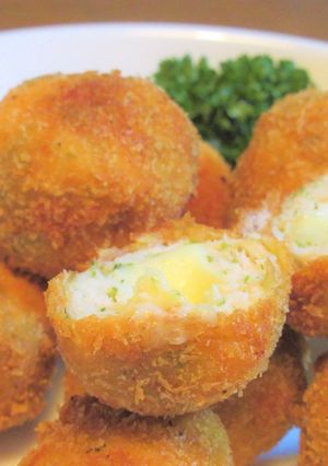 チーズとろ~鶏ひき肉の青海苔チーズフライ-レシピのメイン写真