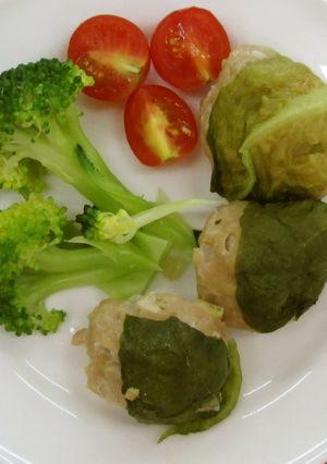 サラダ菜巻きシュウマイ-レシピのメイン写真