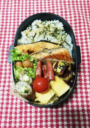 高校男子弁当♡鮭のバジルソテー10/11-レシピのメイン写真