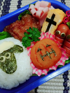 キャラ弁!ひつじのショーンハロウィン-レシピのメイン写真
