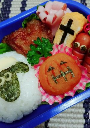 キャラ弁！ひつじのショーンハロウィン-レシピのメイン写真