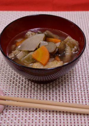 【エコレシピ】けんちん汁-レシピのメイン写真