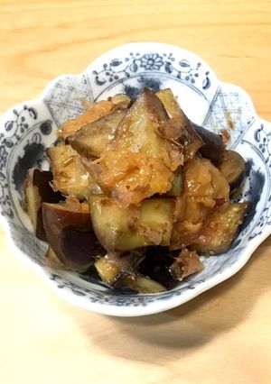 茄子の梅かつお炒め-レシピのメイン写真